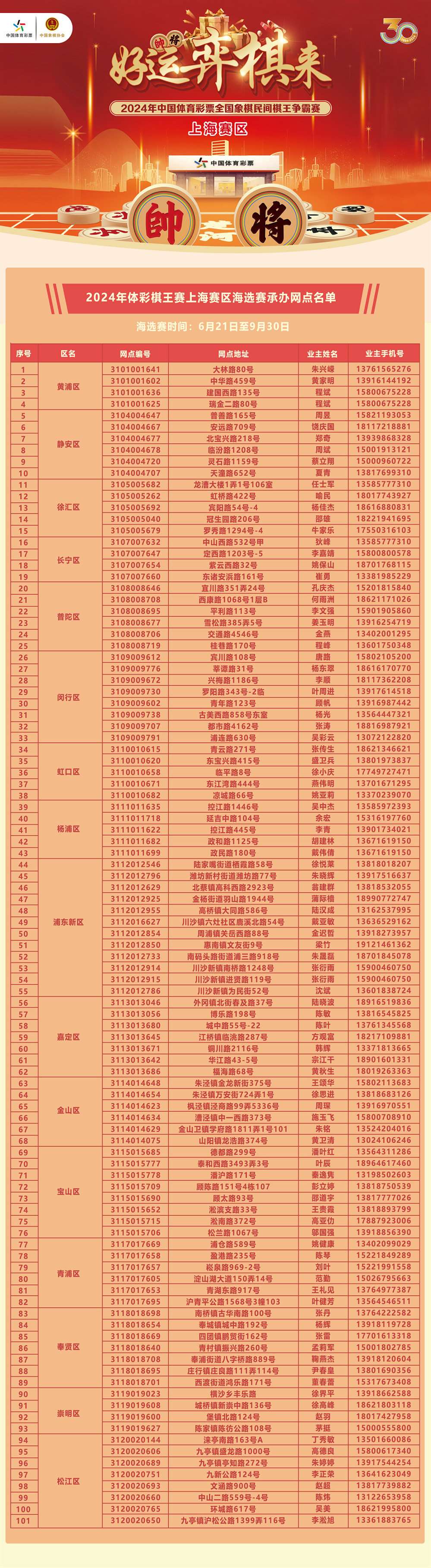 2024年体彩棋王赛上海赛区海选勾当火暖入行中