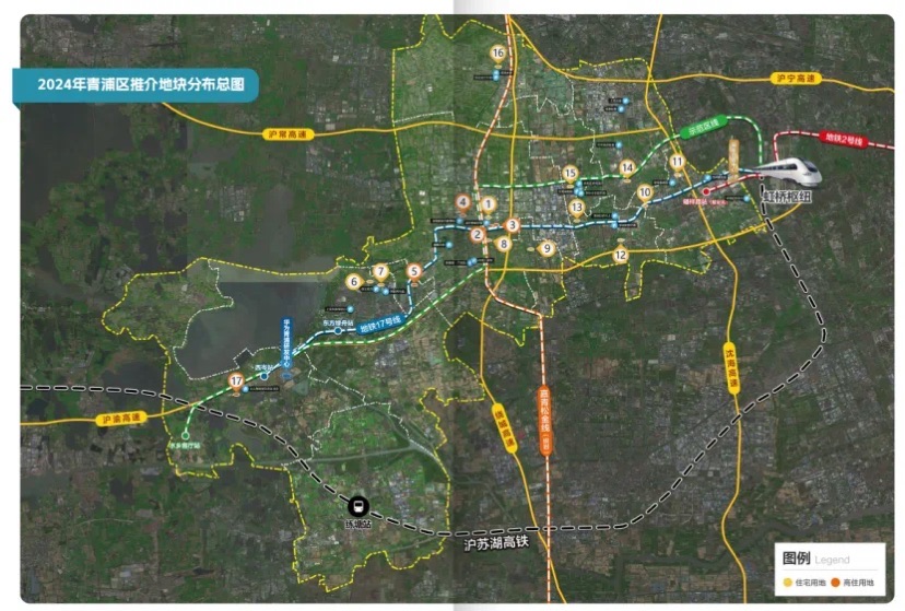 青浦区集中推介17宗优质土地 触及青浦新城、徐泾镇等热点地块