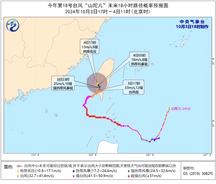 返程岑岭遭逢台风“倒槽”，国庆假期这几天上海有雨