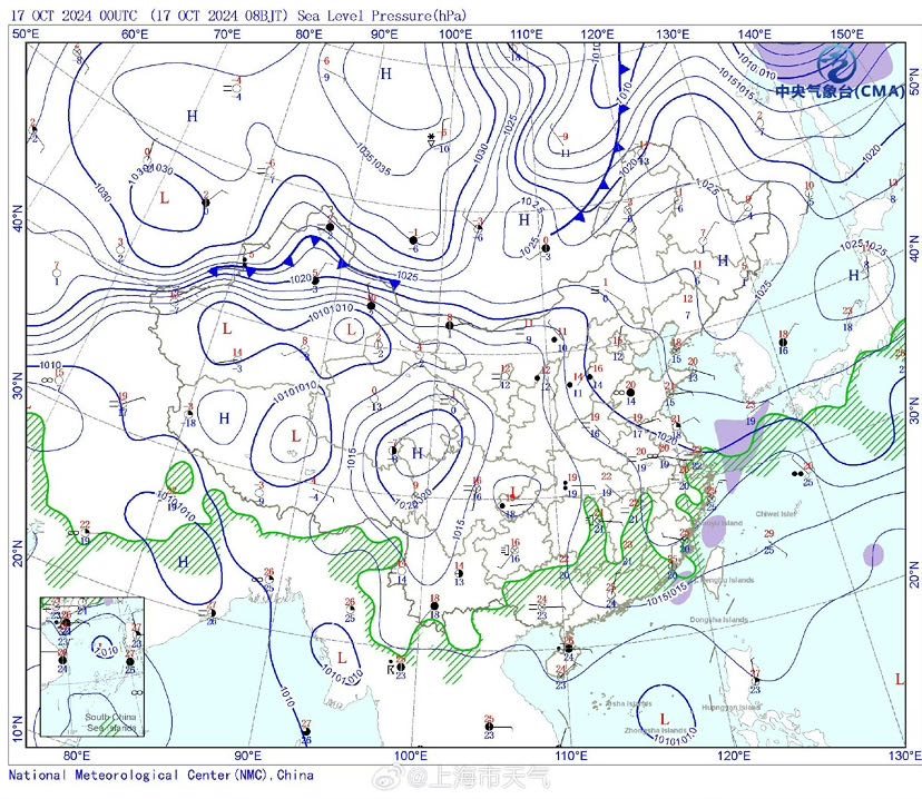 周六寒氛围带来年夜降温，来日诰日上海“锋前增温”最暖可达30℃