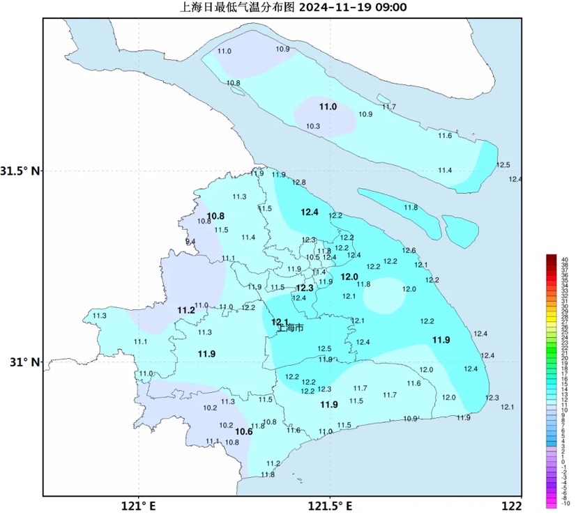 纠偏型寒氛围有点“倔强” 上海履历进秋后最寒晚上