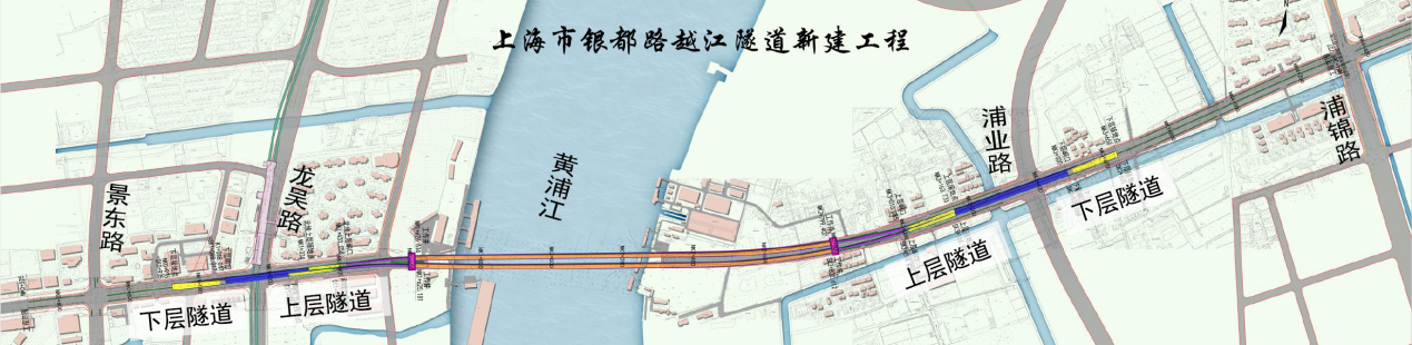 12月27日22时，上海银都路越江地道新建工程通车