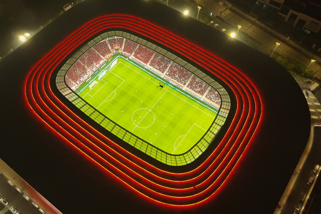 图为浦东足球场(浦东警方供图,同下)