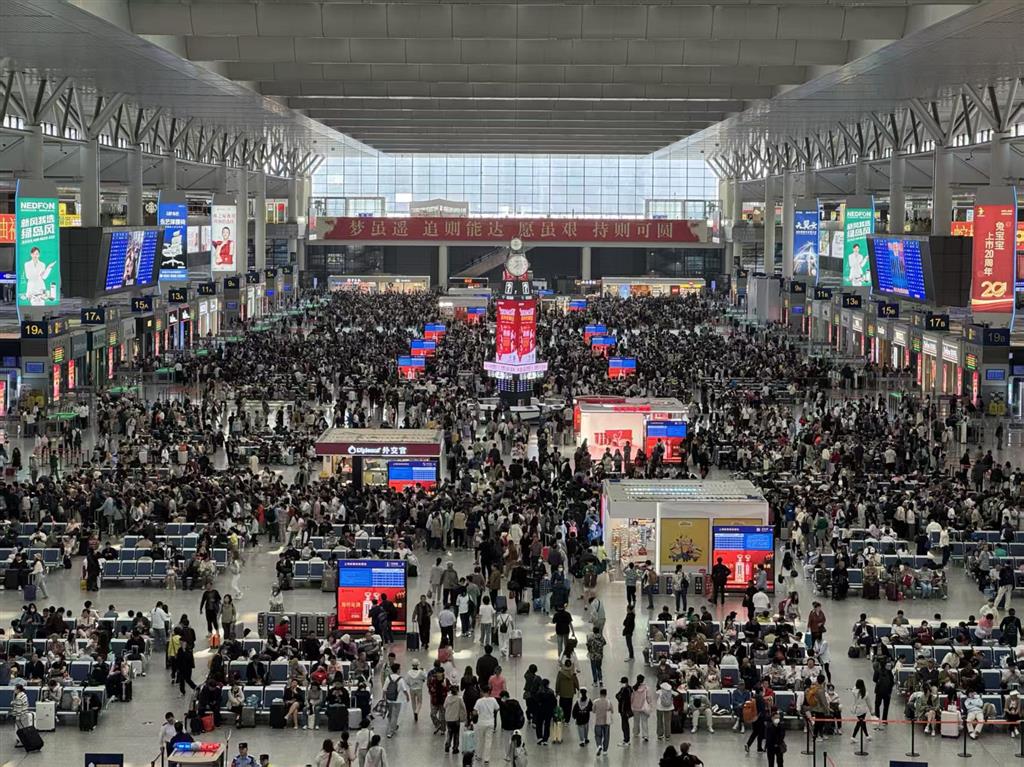 五一返程客流最高峰来了!上海地铁“火力全开”,1、2、10、17号线加开